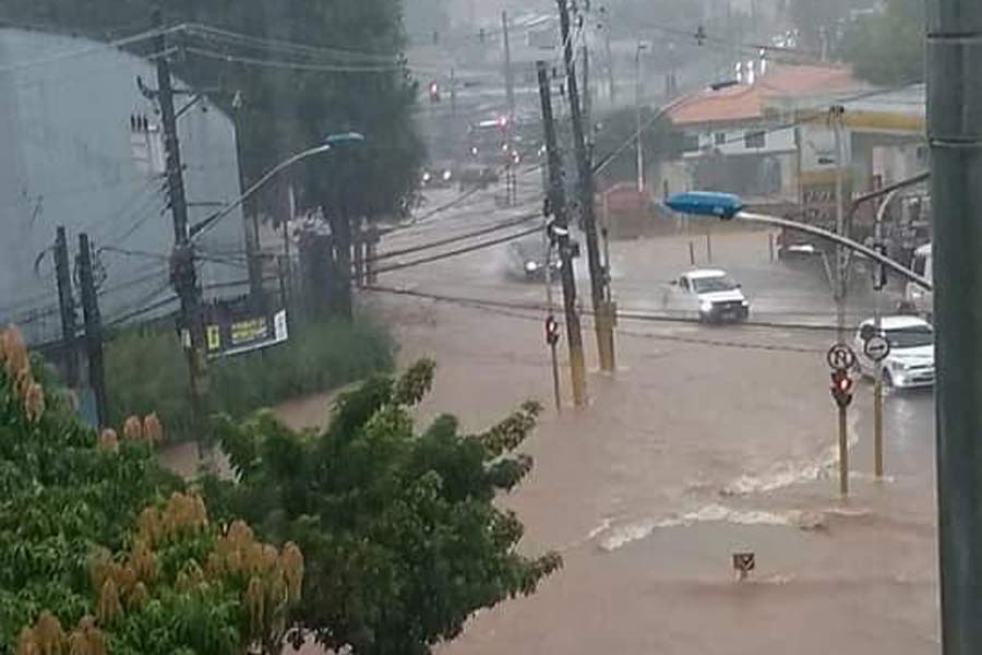 Veja imagens do temporal que atingiu Taboão da Serra na tarde desta