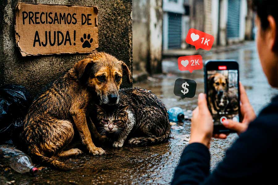 A causa animal salva vidas. O oportunismo tenta lucrar com elas