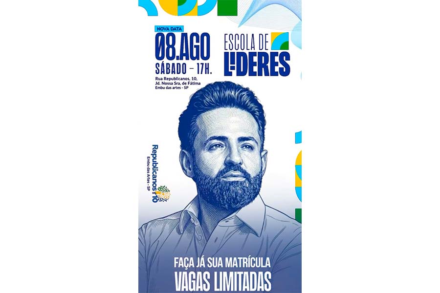 Escola de Líderes reúne participantes de mais de 150 cidades em Embu das Artes neste sábado (08)