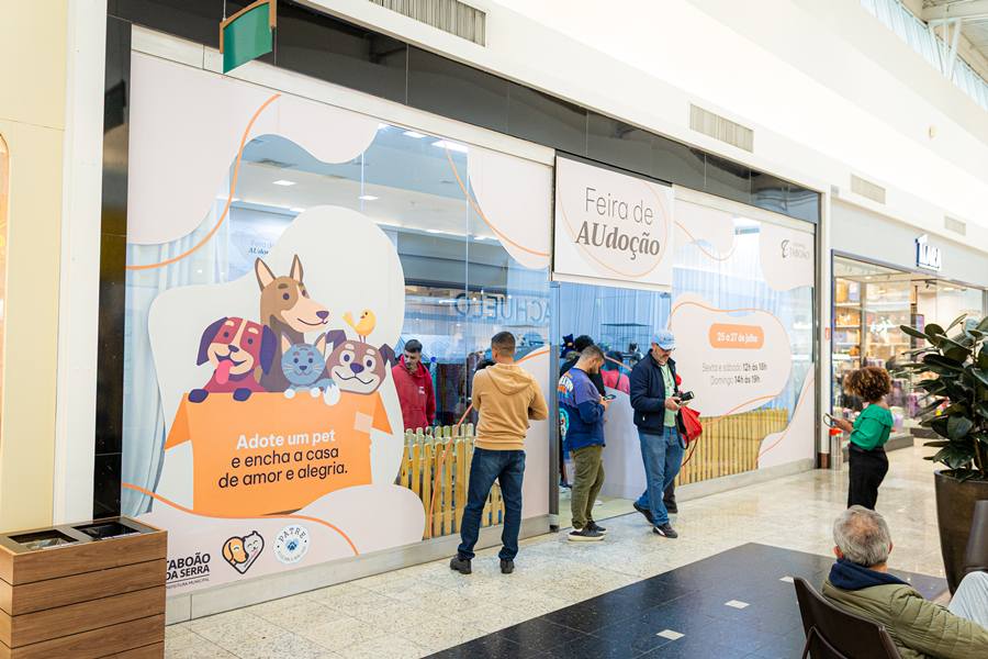 Shopping Taboão recebe evento de adoção com mais de 35 cães e gatos em busca de um lar