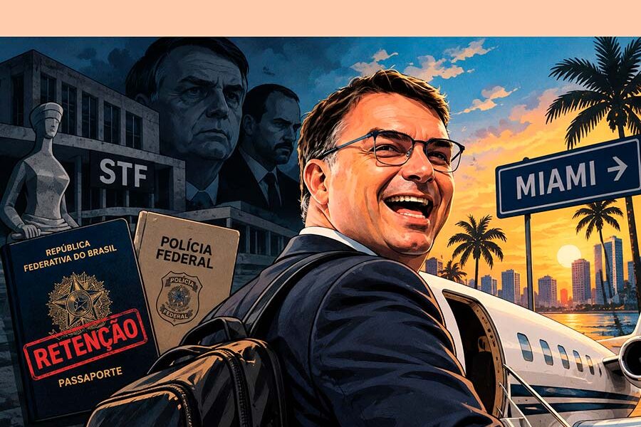 A fuga de Flávio Bolsonaro e a ironia trágica